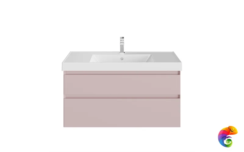 CUB.100.2/MAL Тумба CUBO подвесная с ящиками 100, Мальва матовая