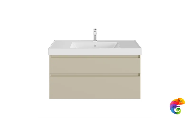 CUB.100.2\LIM Тумба CUBO подвесная с ящиками 100, лимо матовая