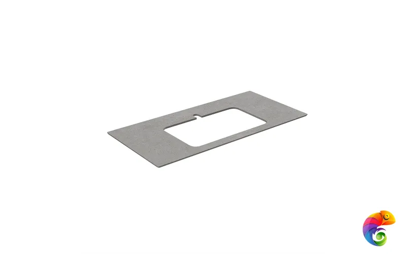 PL2.DL500920R/100 Спец. изделие декоративное из керамогранита Фондамента 100, серое