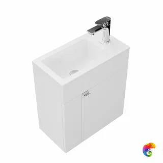 LAT.50.1/WHT Тумба LATO подвесная с дверцей 50, белая глянцевая