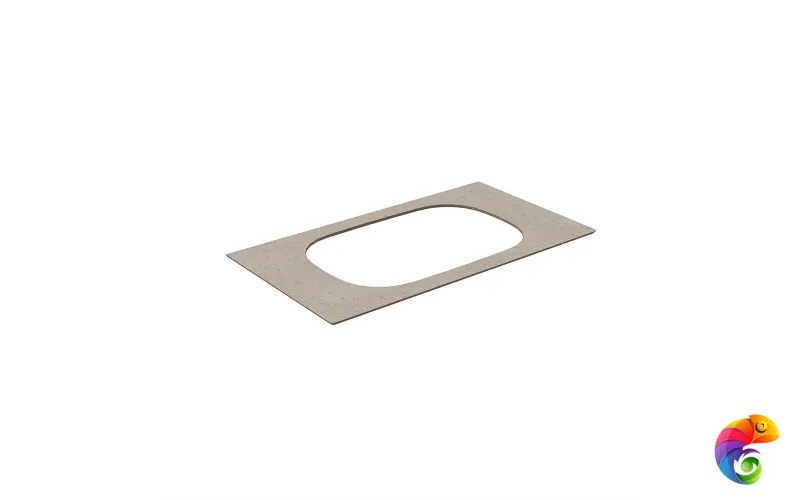 MA.2.0.SG540620R/90 Спец. изд. декоративное для раковин, встраив. сверху MAGICA Риккарди 90 см, бежевый мат. (без отв.)