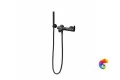 857KM.01.093 Ручной душ OLE с держателем для лейки и шлангом, без выхода для подачи воды, матовый черный