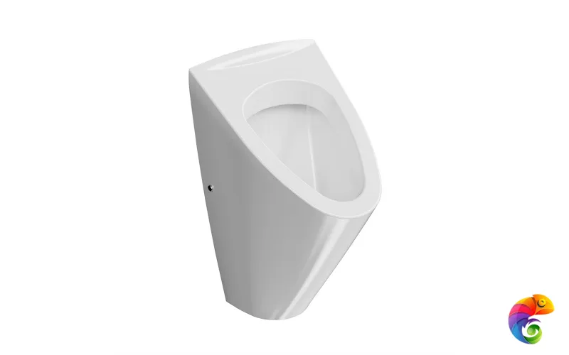 PROC.ur.02 Писсуар PRO Cantero подвесной с крепежом, белый глянцевый