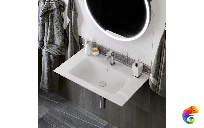 PI.wb.85 Раковина PIANO 85 см с крепежом