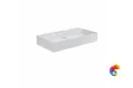LO.wb.90.2 Раковина LOGICA мебельная\подвесная с двумя отверстиями 90, белая глянцевая
