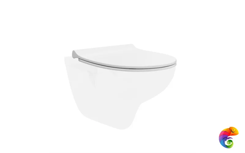 XPRO.B.seat.02/WHT Сиденье XPRO slim c микролифтом, белый глянцевый