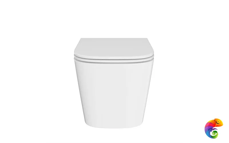 CU.wc.02 Унитаз CUBO подвесной безободковый с крепежом и сиденьем, белый глянцевый