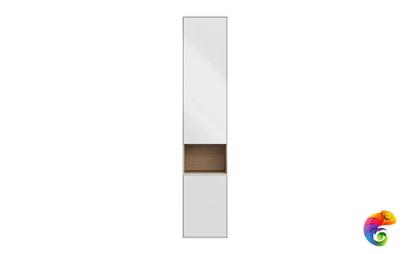 PLB.M.170/WHT.V Пенал PLAZA Modern подвесной 170 2 дверцы push, белый глянцевый