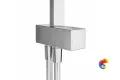 FO.102.KM.CR Душевая колонна квадратная FONTE на 2 потока без смесителя, хром