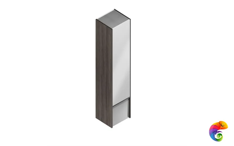 MOD.165/AR Пенал MODULA подвесной 165 с дверцей и ящиком, арабика