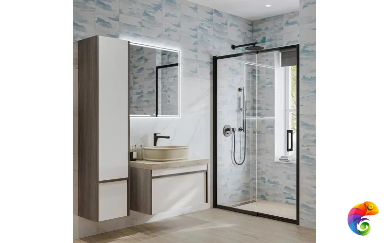 MOD.165/AR Пенал MODULA подвесной 165 с дверцей и ящиком, арабика