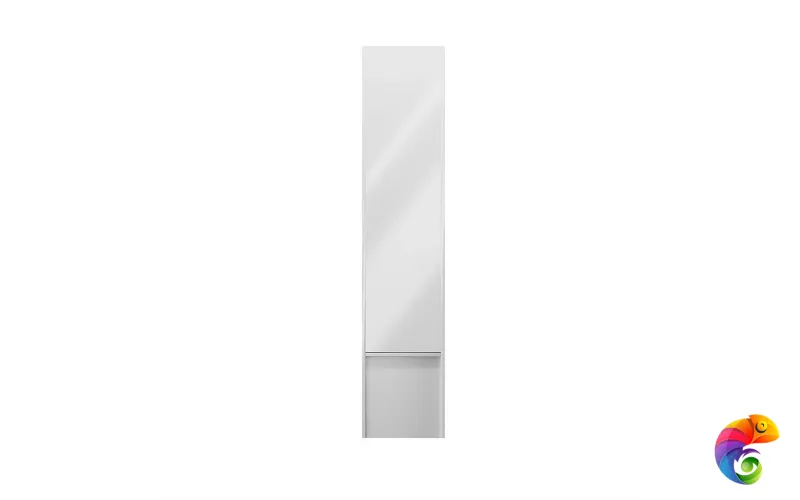 MOD.165/WHT Пенал MODULA подвесной 165 с дверцей и ящиком, белый глянцевый