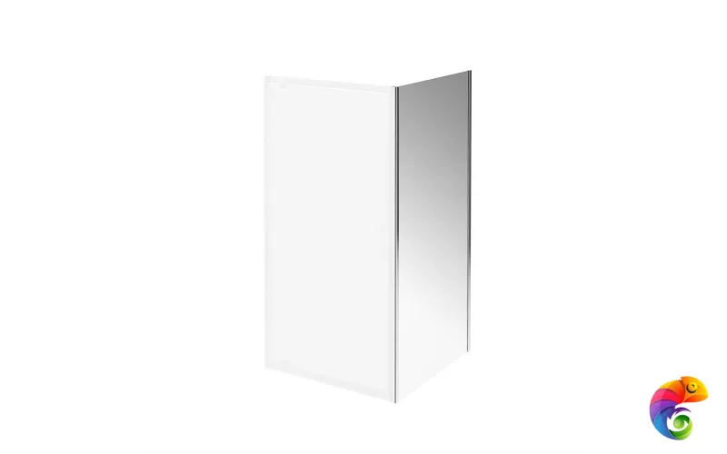 VE.100.FP.CR Душевая боковая панель VETRO, 100х195, хром