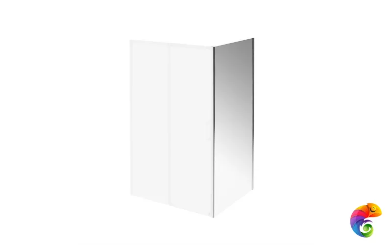 VE.100.FP.CR Душевая боковая панель VETRO, 100х195, хром