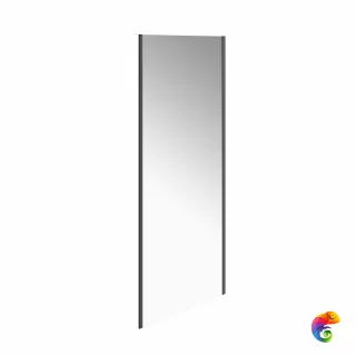 VE.100.FP.BLK.M Душевая боковая панель VETRO, 100х195, матовый черный