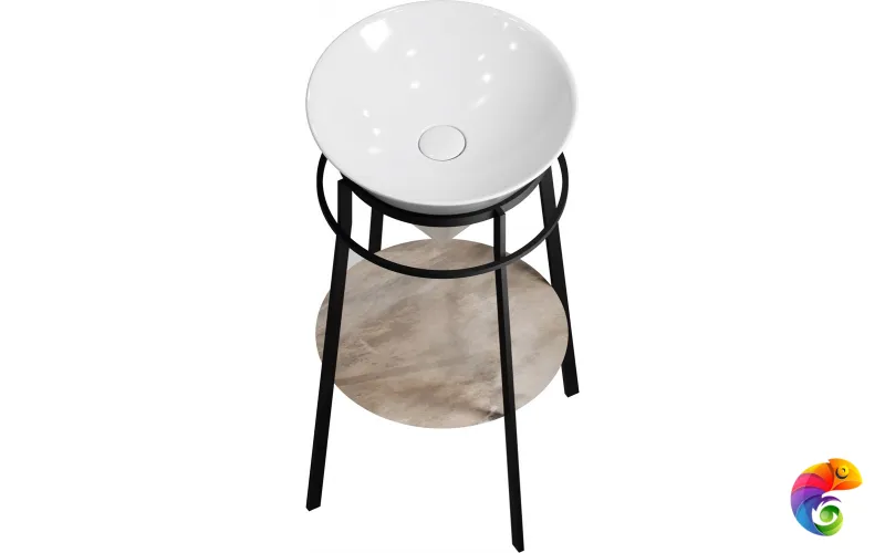 CO4.VT279\431 Спец. изделие декоративное CONO Onice бежевый (круг.полка)