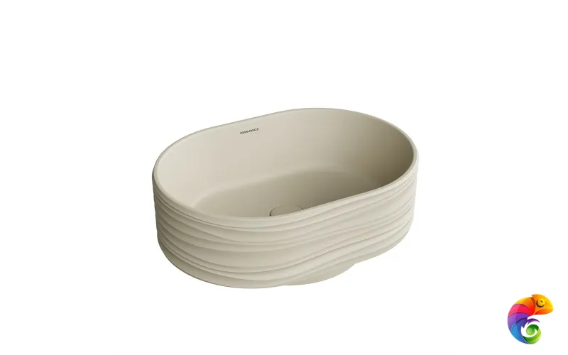 SA.wb.50\SAN Раковина ARTBASIN Sabbia накладная 50, песочная матовая