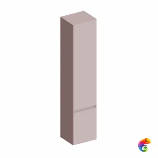 CUB.165Rh/MAL Пенал CUBO подвесной правый 165, мальва матовый