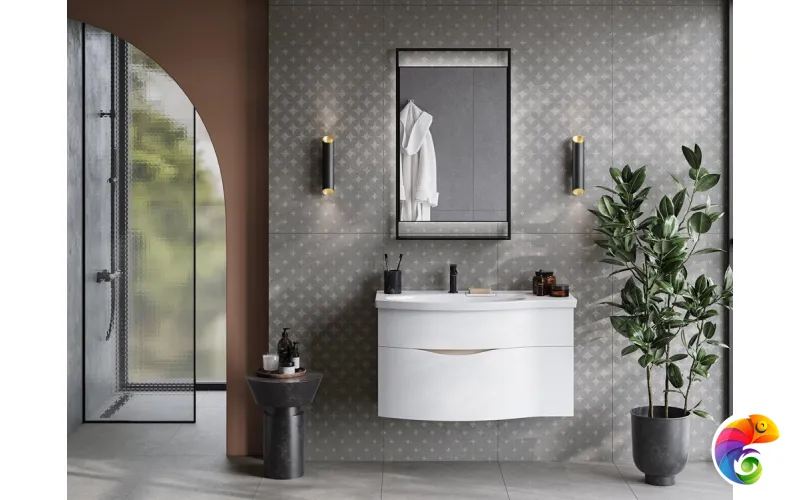 PL.N.mi.P.60/BLK Зеркало PLAZA Next 60, черное матовое