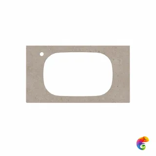 MA.2.1.SG540620R/90 Спец. изделие декоративное для раковин, встраиваемых сверху MAGICA Риккарди 90 см, бежевый матовый