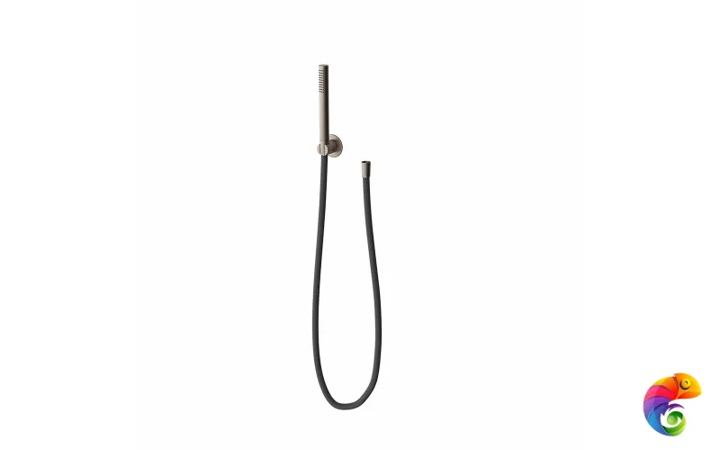 857KM.M0.071 Ручной душ OLE с держателем для лейки и шлангом без выхода для подачи воды, золотой атласный