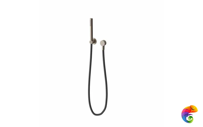 857KM.M0.071 Ручной душ OLE с держателем для лейки и шлангом без выхода для подачи воды, золотой атласный