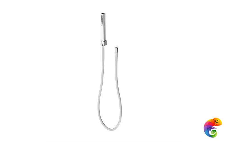 858KM.21.018 Ручной душ FUTURA с держателем для лейки и шлангом, без выхода для подачи воды, хром