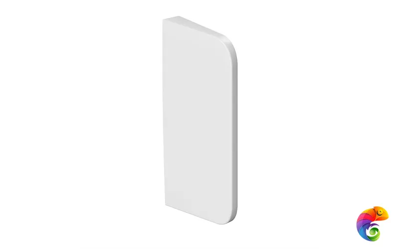 PROC.sep.02 Перегородка для писсуара PRO Cantero, белый глянцевый