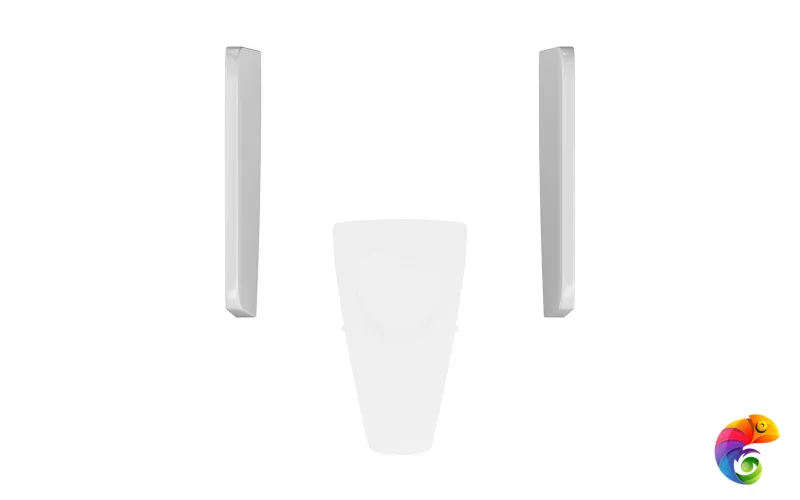 PROC.sep.02 Перегородка для писсуара PRO Cantero, белый глянцевый