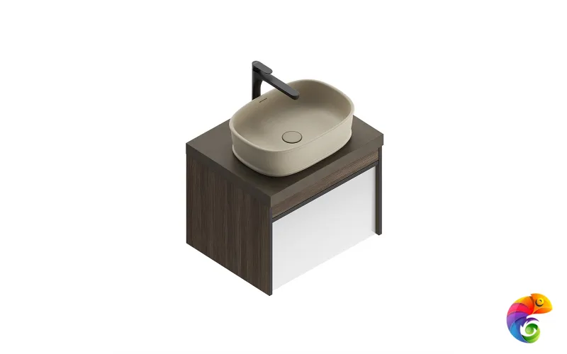 CI.wb.50\SAN Раковина CIRCO 50 накладная, песочный