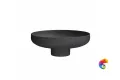 KMSFWb46MBlSt0 Раковина SAFI накладная 46 с крепежом и донным клапаном, черный камень