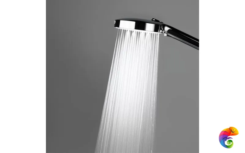 FO.301.KM.BLK.M Душевая колонна FONTE на 3 потока с фикс.изливом с термостатическим смесителем, черный матовый