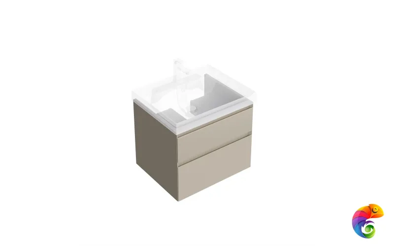 CUB.60.2/LIM Тумба CUBO подвесная с ящиками 60, лимо матовая