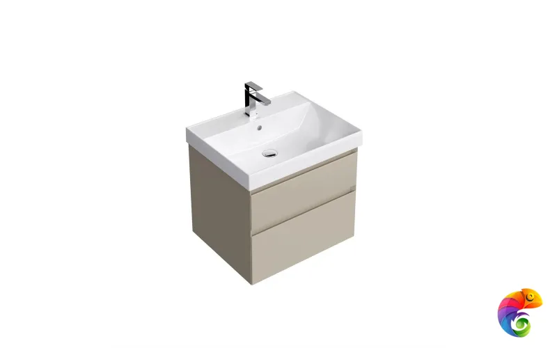 CUB.60.2/LIM Тумба CUBO подвесная с ящиками 60, лимо матовая