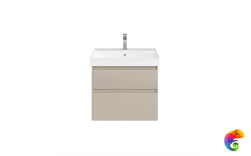 CUB.60.2/LIM Тумба CUBO подвесная с ящиками 60, лимо матовая