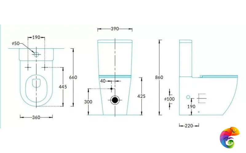 SF.wc.01 Унитаз SFERA напольный безободковый с крепежом и сиденьем, белый глянцевый