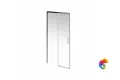 VE.100.SD.CR Душевая дверь VETRO, раздвижная, 100х195, хром