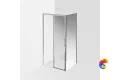 VE.100.SD.CR Душевая дверь VETRO, раздвижная, 100х195, хром