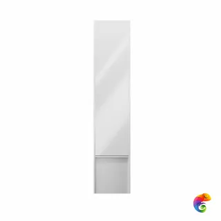 MO.165\WHT Пенал MODULA подвесной 170 с дверцей и ящиком, белый глянцевый