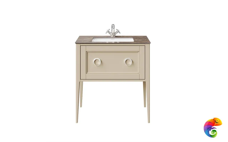 PL.CN.80.1\CAP.M Тумба PLAZA Classic NEO напольная с ящиком 80, капучино матовый