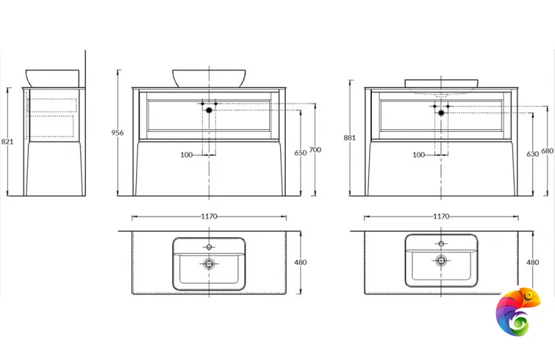 PL.CN.120.1+1\WHT.M Тумба PLAZA Classic NEO напольная 1+1 ящик 120, белая матовая