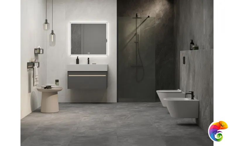 TE.mi.90.1 Зеркало TECNO c LED 90 с макролинзой, с подсветкой, с функцией антизапотевание, белый глянцевый