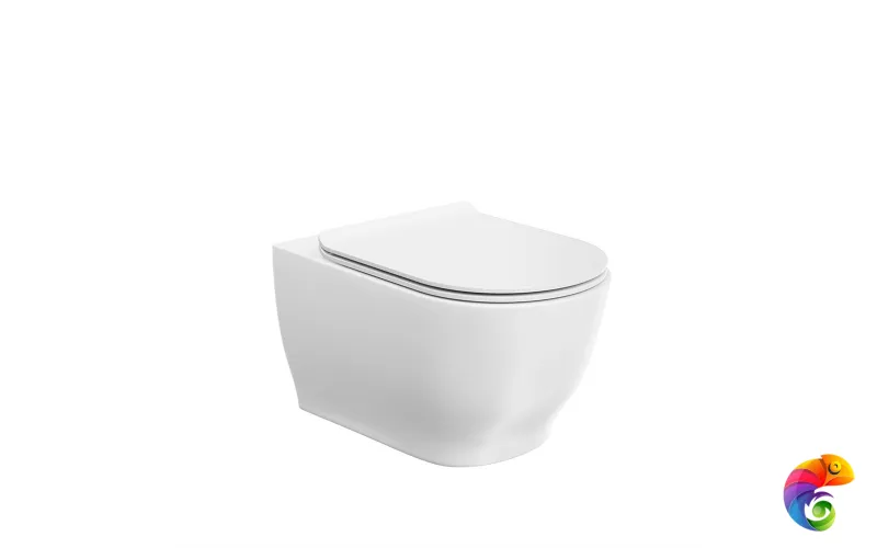 MO.wc.02 Унитаз Modula подвесной безободковый с крепежом, белый глянцевый