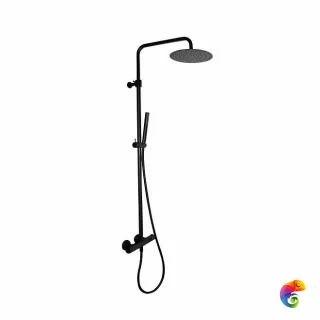61157KM.01.093 Душевая колонна с термостатическим смесителем матовый черный