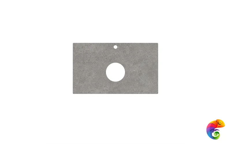 PL1.DL500920R/80 Спец. изделие декоративное из керамогранита Фондамента 80, серый