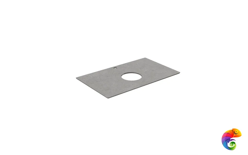 PL1.DL500920R/80 Спец. изделие декоративное из керамогранита Фондамента 80, серый