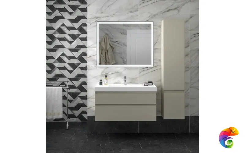 CUB.165Rh/LIM Пенал CUBO подвесной правый 165, лимо матовый