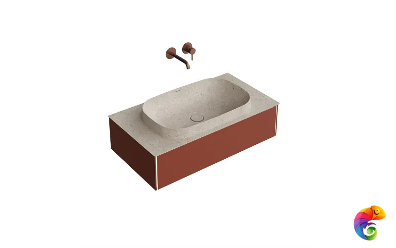 MA.90.1/VR.M Тумба MAGICA подвесная 90, 1 ящик, венецианский красный матовый