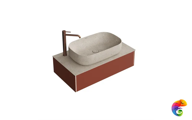 MA.90.1/VR.M Тумба MAGICA подвесная 90, 1 ящик, венецианский красный матовый