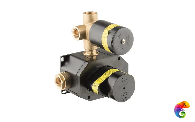 27887KM.00.000 Универсальная внутренняя часть для термостатического смесителя на три потока для душа